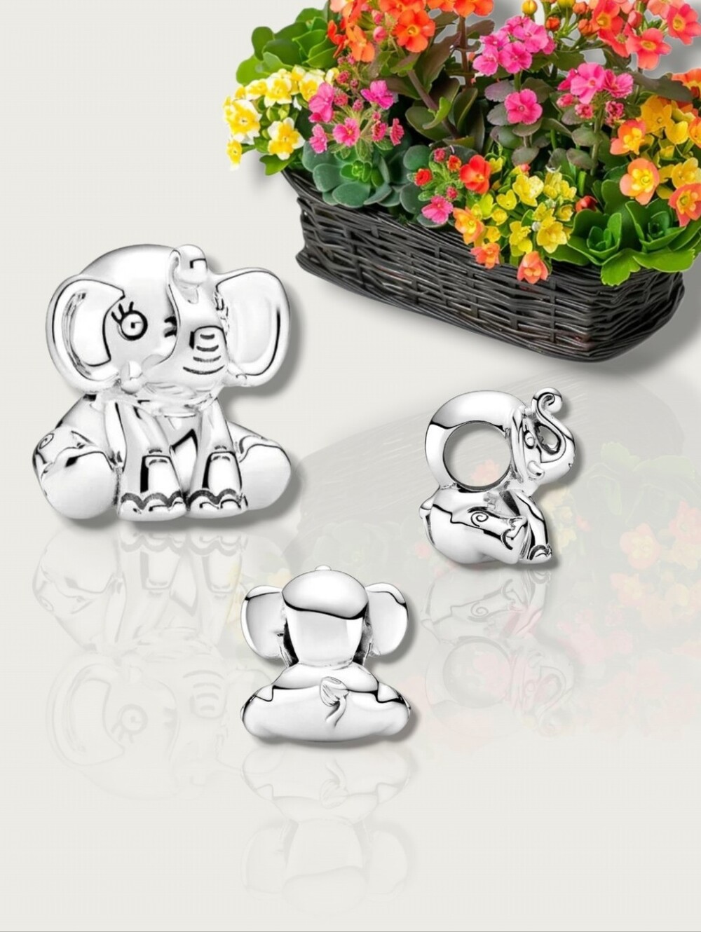 PANDORA Sterling Silver Ellie The Elephant Charm